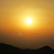 Sunset over Petra